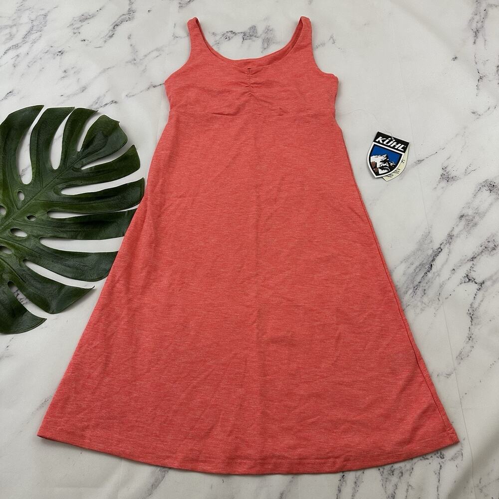 Kuhl Womens Activate Dress Size XS New Coral Orange Sundress Stretch